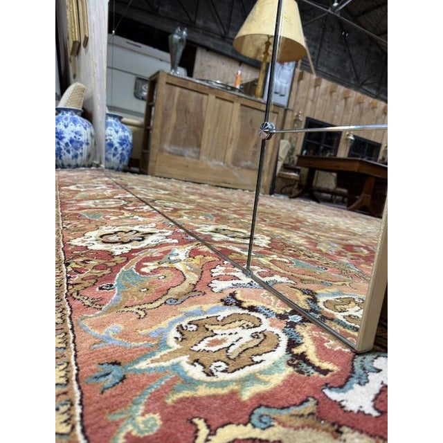 Glass Glass Bistro Mirror, 1970s For Sale - Image 7 of 9