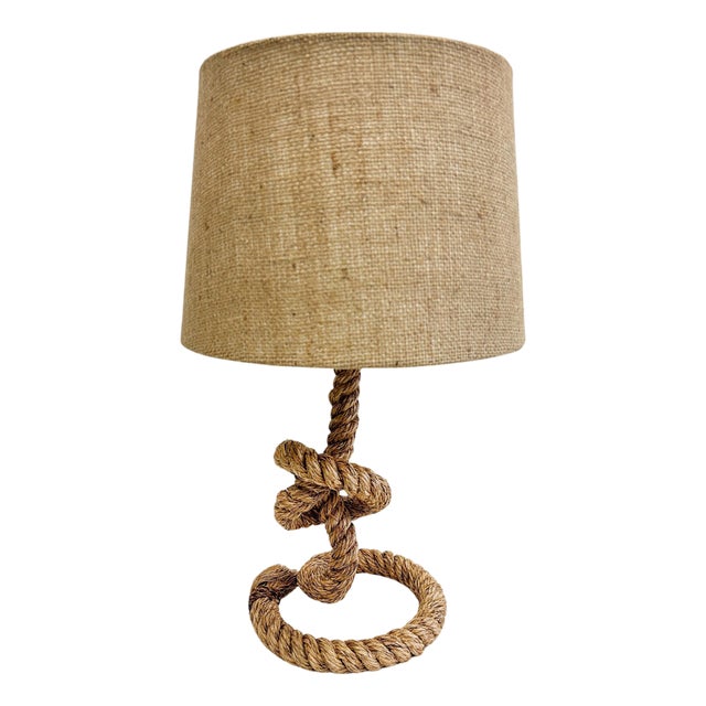 Rope Knot and Jute Table Lamp For Sale