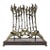 Chaim Hendin, Rare Welded Menorah Judaica Jewish Brutalist Candelabra Sculpture Chaim Hendin For Sale