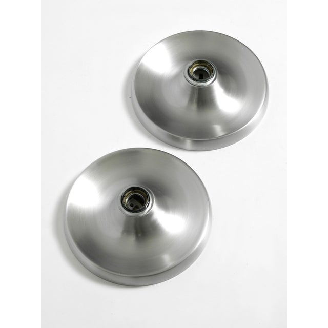 Vintage Space Age Pop Art Aluminum Wall Lamps, 1960s, Set of 2 For Sale - Image 6 of 18