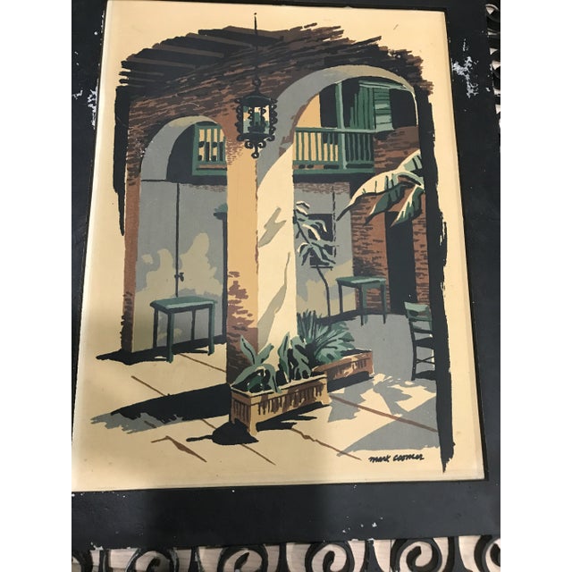 Mid-Century Modern Mark Coomer, Iconic Scenes of Famous New Orleans Porches, Original Limited Edition Framed Serigraphs - Set of 3 For Sale - Image 3 of 9