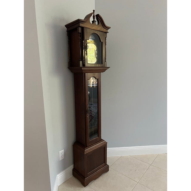 American Vintage Emperor Grandfather Clock For Sale - Image 3 of 6