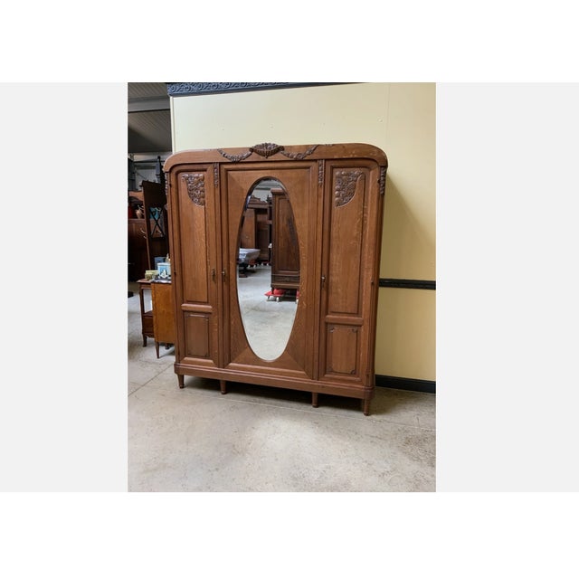 Antique Art Deco Linen Cupboard, 1932 For Sale - Image 3 of 10