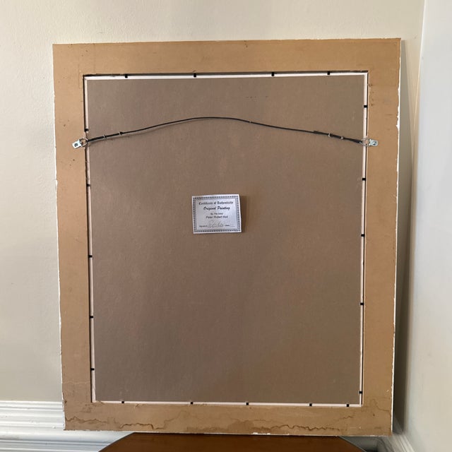 1970s Vintage Abstract Portraiture; Original Artwork by Peter Robert Keil ~ Framed For Sale - Image 10 of 10