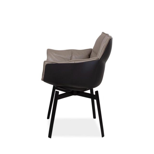 Husk Leather Chairs from B&B Italia, Set of 4 For Sale - Image 16 of 17