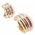 Cartier Trinity Huggie Hoop Earrings with 18k yellow, white, and rose gold. Details: Metal: 18k Tri-Color Gold...