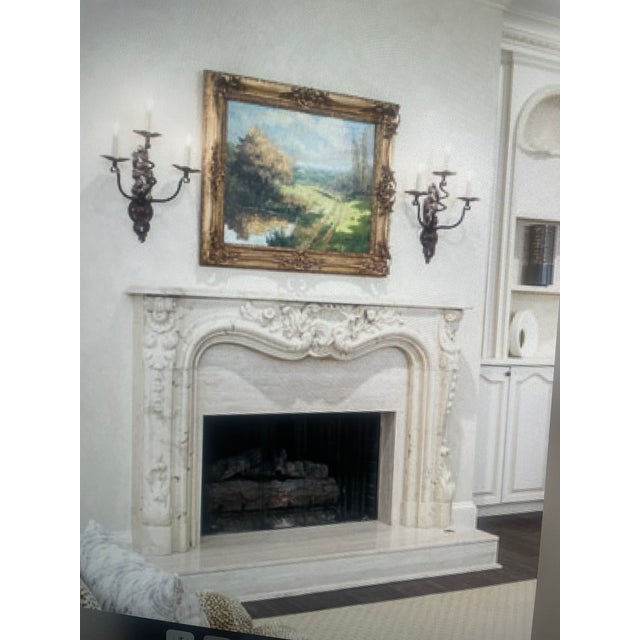 Metal Pair Neirmann Weeks Baroque Sconces-Elegant Designer Lighting For Sale - Image 7 of 7