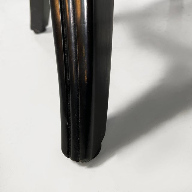 Italian Art Deco Black Wooden Stool, Early 1900s For Sale - Image 18 of 18