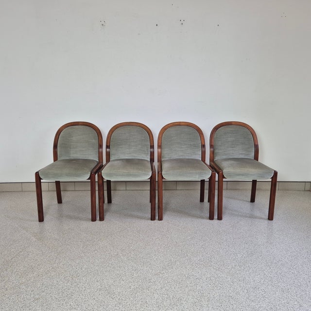 Art Deco Mahogany Dining Chairs, Denmark, 1960s, Set of 4 For Sale - Image 12 of 12