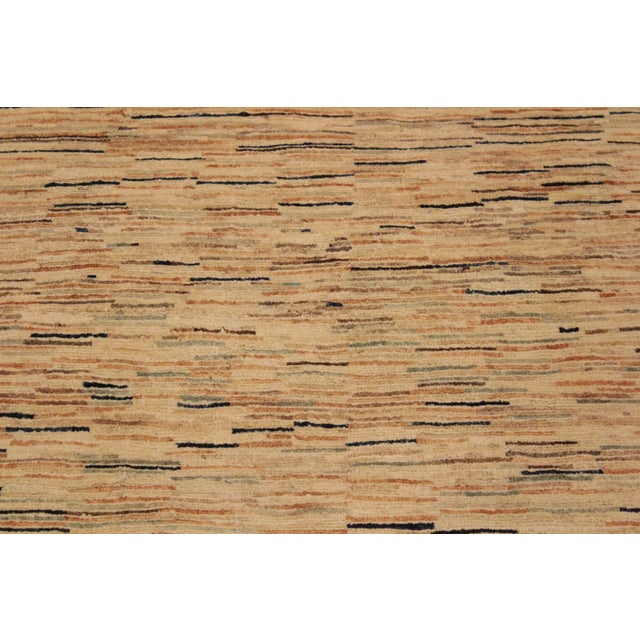 Bohemian Gabbeh Beige/Orange Wool Rug- 2'8'' X 3'11'' For Sale In New York - Image 6 of 10