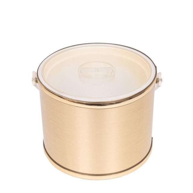 Gilt Aluminum Ice Bucket by Georges Briard, 1970s For Sale - Image 4 of 10
