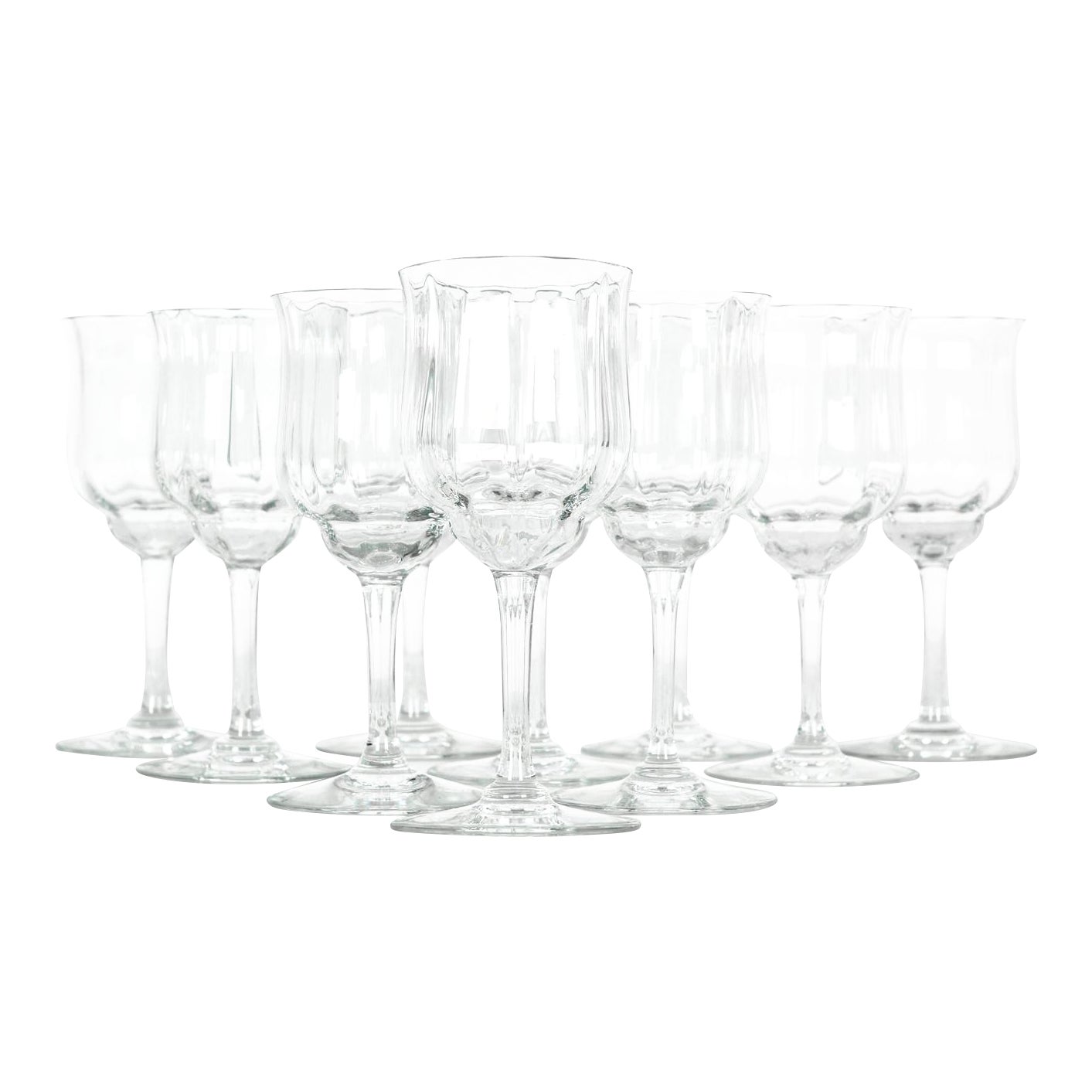 Vintage Baccarat Crystal Wine Glassware Set of 10 Chairish