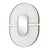 Kenneth Ludwig Chicago Encase Modern White Oval Mirror For Sale - Image 4 of 6