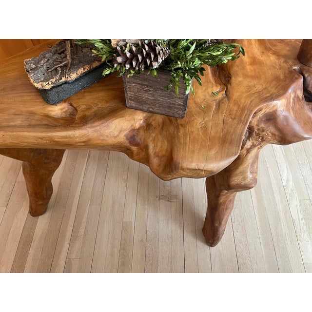 Early 20th Century California Redwood Sculptural Root Table For Sale - Image 12 of 18