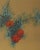 David Lee, Red Flowers (3), Lithograph For Sale