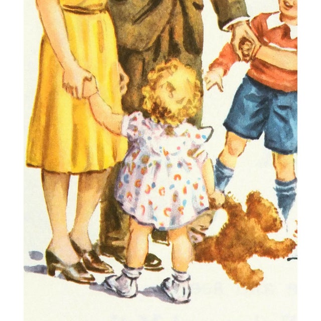 Vintage Lithograph - Dick &amp; Jane Print, C. 1950 | Chairish