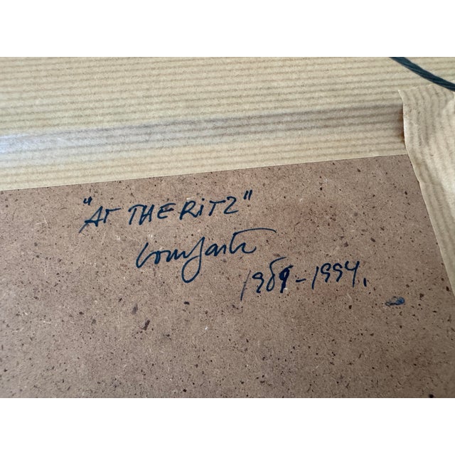 Elegant Hotel Interior, Figurative Oil For Sale In Phoenix - Image 6 of 8