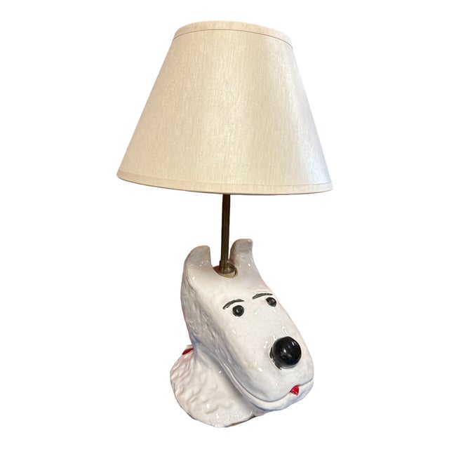 Vintage Ceramic Lamp, 1980 For Sale