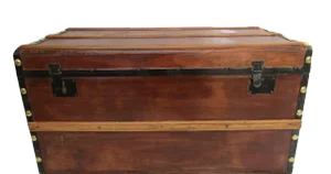 19th Century Civil War Era Carriage Trunk