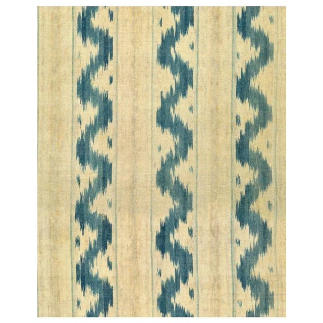 Mind the Gap Vintage Ikat Wallpaper For Sale