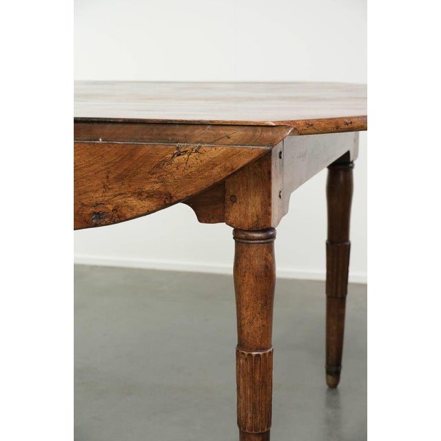 Antique 19th Century French Farmhouse Table in Walnut For Sale - Image 10 of 14