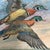 1990’s Impressionist “Two Male Wood Ducks in Flight Over Marsh” Watercolor Painting For Sale - Image 4 of 5