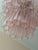 Large Pink Colorful Murano Chandeliers with Tubular Prisms Tronchi, Set of 2 For Sale - Image 9 of 16