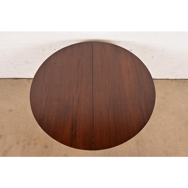 Henredon French Regency Louis XVI Walnut Extension Dining Table, Newly Refinished For Sale - Image 9 of 14