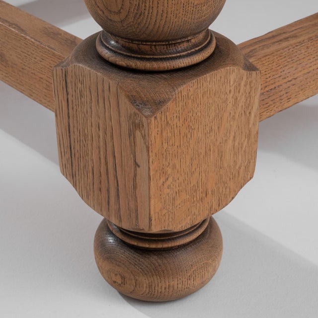French 20th Century Belgium Wooden Dining Table For Sale - Image 3 of 18