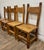 Vintage Mexican Primitive Rustic Style Pine Dining Chairs - Set of 4 For Sale In Kansas City - Image 6 of 12