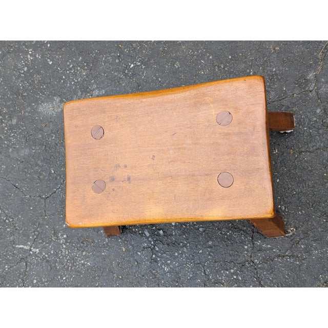 This stunning 1960s Dutch Brutalist stool perfectly marries mid-century architectural strength with timeless elegance....