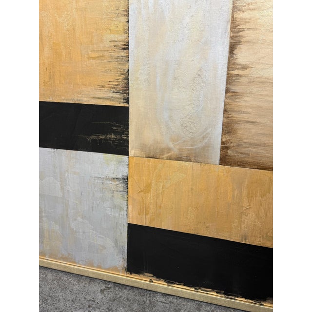 Soyeon for Z Gallerie “Flatiron” Abstract Canvas Artwork For Sale - Image 9 of 12