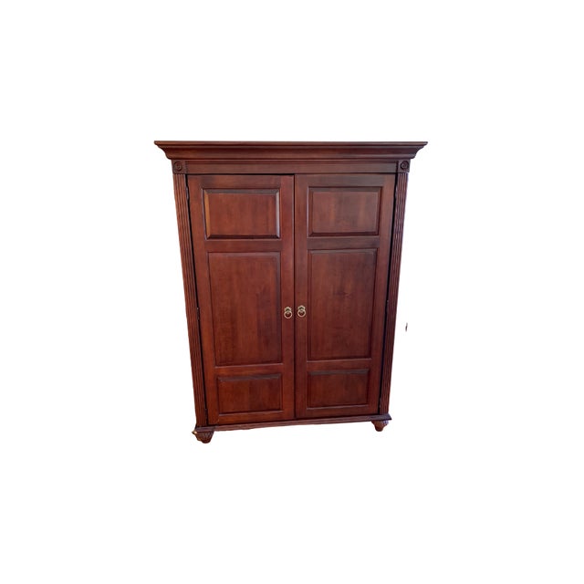 Ethan Allen British Classics Media & Computer Armoire Chairish