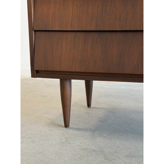 1960s Louvered Walnut Highboy For Sale - Image 16 of 16