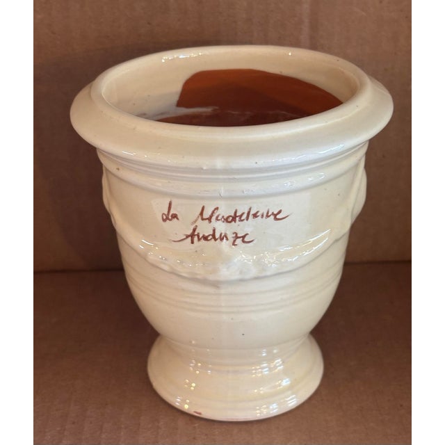 French French Anduze Planter Antique Patina 15” X 17”. By La Madeleine For Sale - Image 3 of 4
