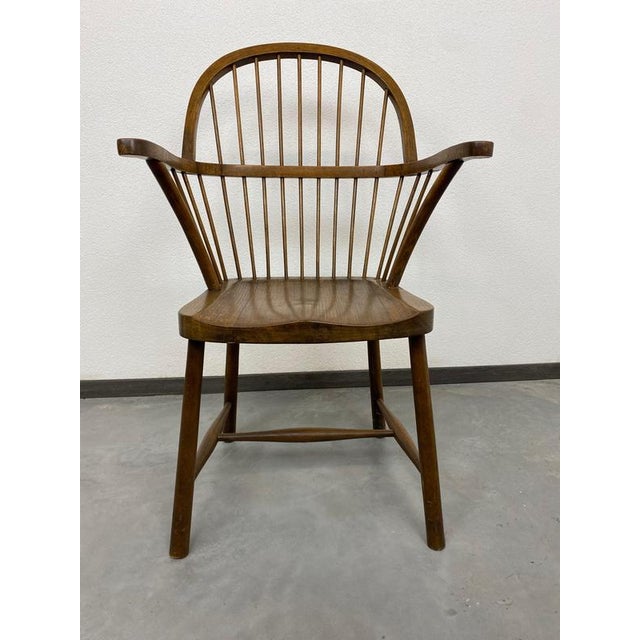 Wood B952F Windsor Chair attributed to Adolf Loos for Thonet, 1890s For Sale - Image 7 of 11