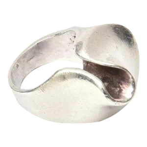 Vintage Sterling Silver Sculptural Modernist Ring Hallmarked Size 5.25
