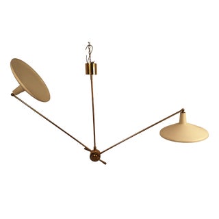 Snodone Chandelier with Double Cone White Handle from Fedele Papagni, 1990s For Sale