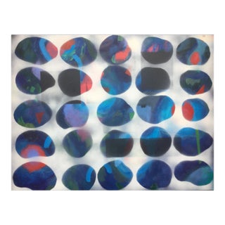 Peter Rossiter Blue Variant. Contemporary Mixed Media Abstract Painting 2018 For Sale