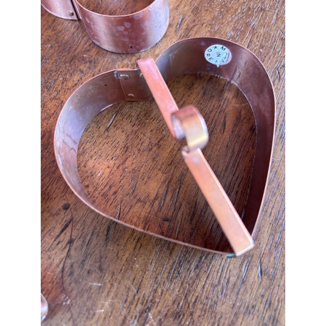 Vintage Solid Copper Cookie Cutters - Set of 4 For Sale - Image 10 of 10
