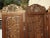 McGuire Vintage Oriental Asian Brown Hand Carved Wood Four Panel Screen ~ Room Divider For Sale - Image 4 of 17