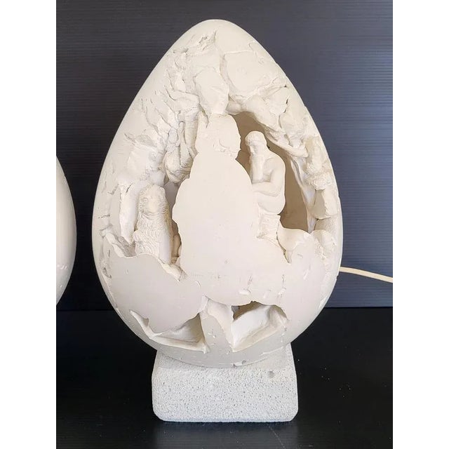 Vintage Egg Lamps, 1970, Set of 2 For Sale - Image 6 of 12