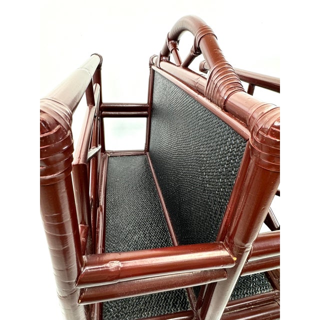 Vintage Mid Century Rattan Magazine Rack For Sale In Little Rock - Image 6 of 10
