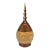 Hand Carved Marquetry Inlay Pear Shaped Vessel With Lid For Sale