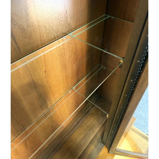 Mid 20th Century Mid 20th Century Modern Lane Tuxedo Bowtie-Inlaid China Cabinet/Buffet For Sale - Image 5 of 18