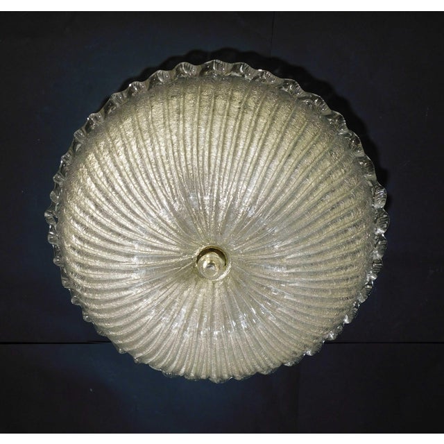 Barovier e Toso 1960s Graniglia Flush Mount Attributed to Barovier e Toso For Sale - Image 4 of 7