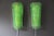 Mid-Century Modern Emerald Green Murano Glass Wall Sconces in the style of Mazzega, Italy, ,2000s, Set of 2 For Sale - Image 3 of 14
