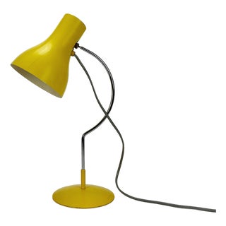 Yellow Desk Lamp by Josef Hurka for Napako, Czechoslovakia, 1960s For Sale