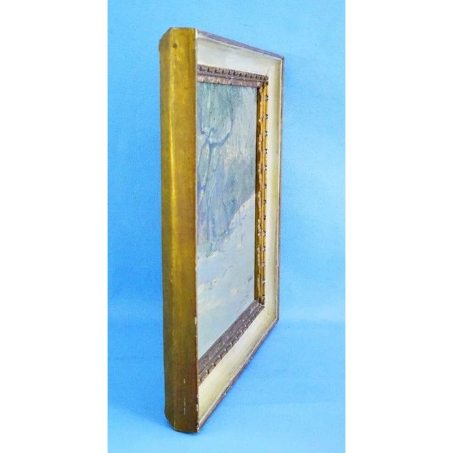 Alberto Carosi, Landscape View, 20th Century, Oil Painting on Board, Framed For Sale - Image 3 of 18