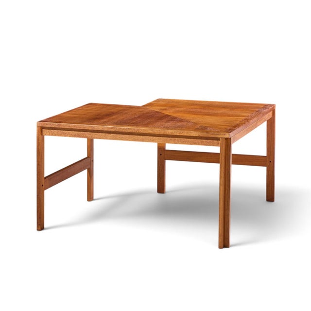 France & Son Ole Knudsen & Torben Lind for France & Son Mid Century Danish Teak Corner Coffee End Table For Sale - Image 4 of 8